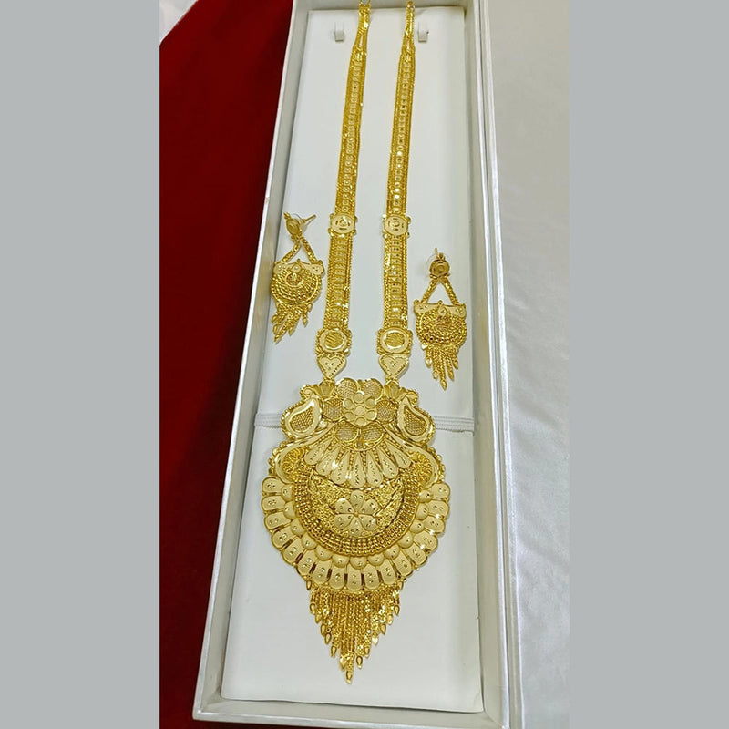 Pari Art Jewellery Forming Gold Plated Long Necklace Set