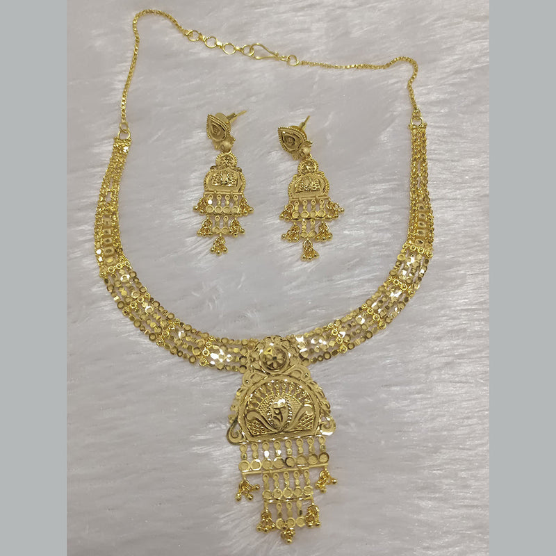 Pari Art Jewellery Forming Gold Plated Necklace Set