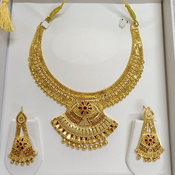 Pari Art Jewellery Forming Gold Plated Necklace Set