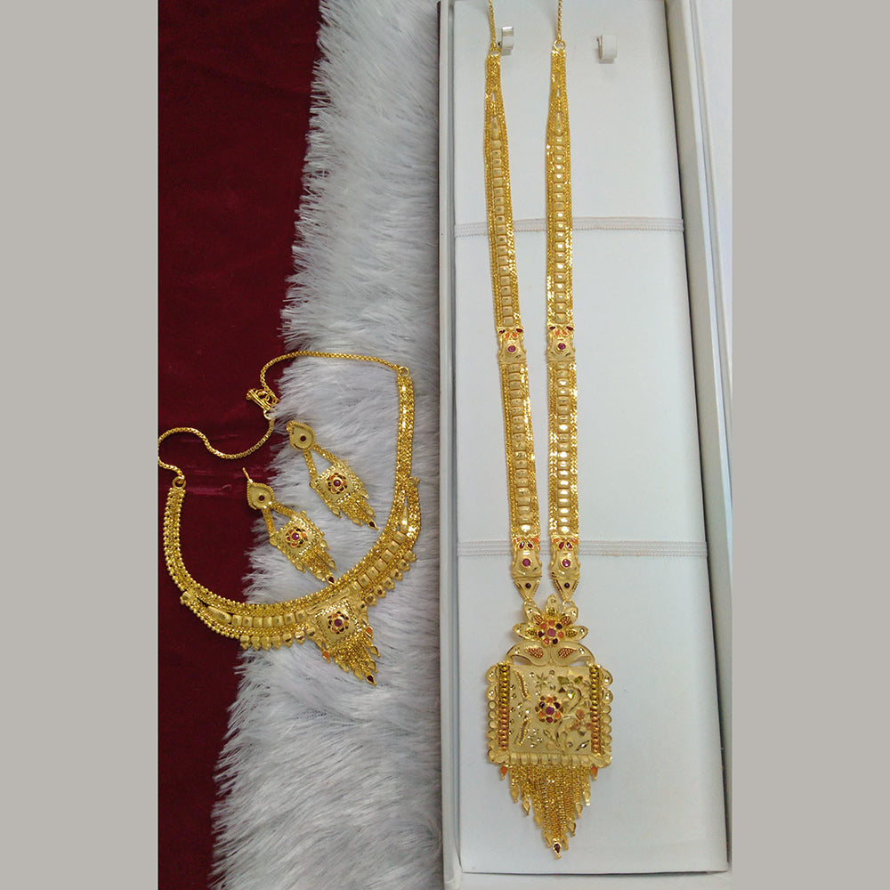 Pari Art Jewellery Forming Double Necklace Set