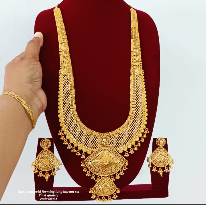 Pari Art Jewellery Forming Gold Plated Long Necklace Set