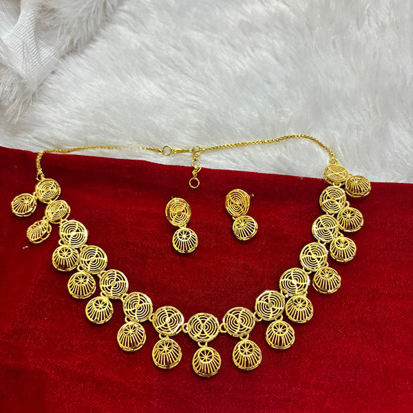 Pari Art Jewellery Forming Gold Plated Necklace Set