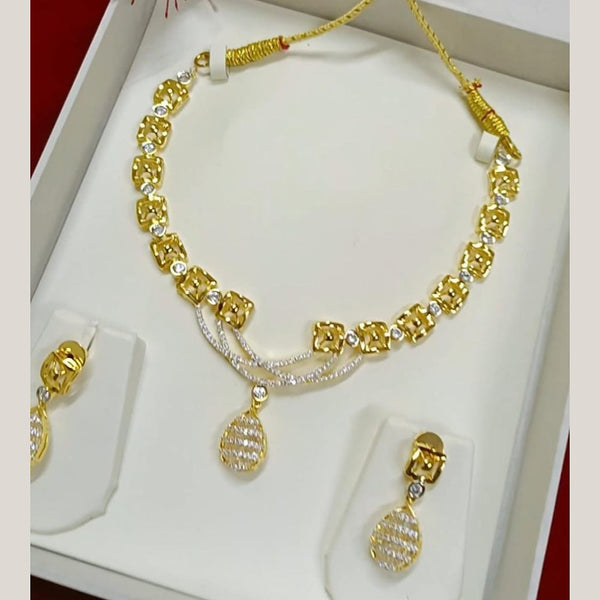 Pari Art Jewellery Forming Gold Plated Necklace Set