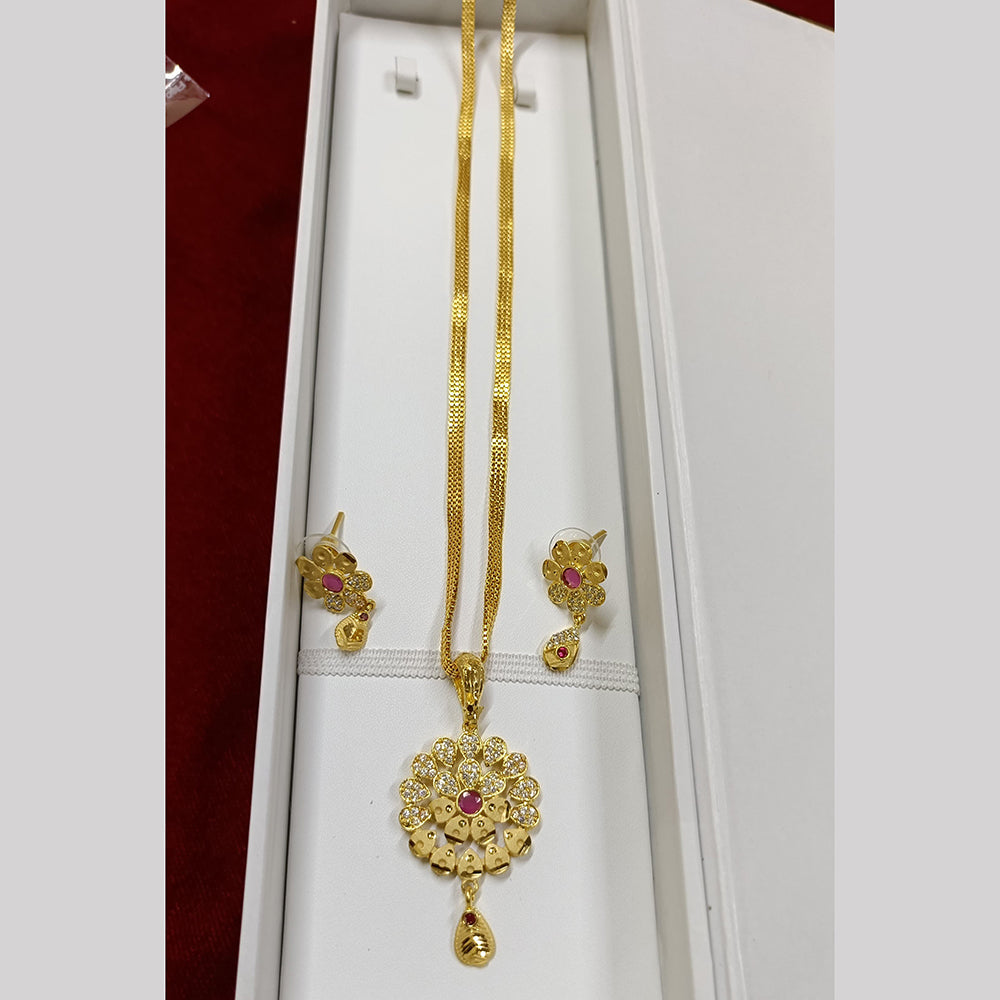 Pari Art Jewellery Forming Chain Pendant Set