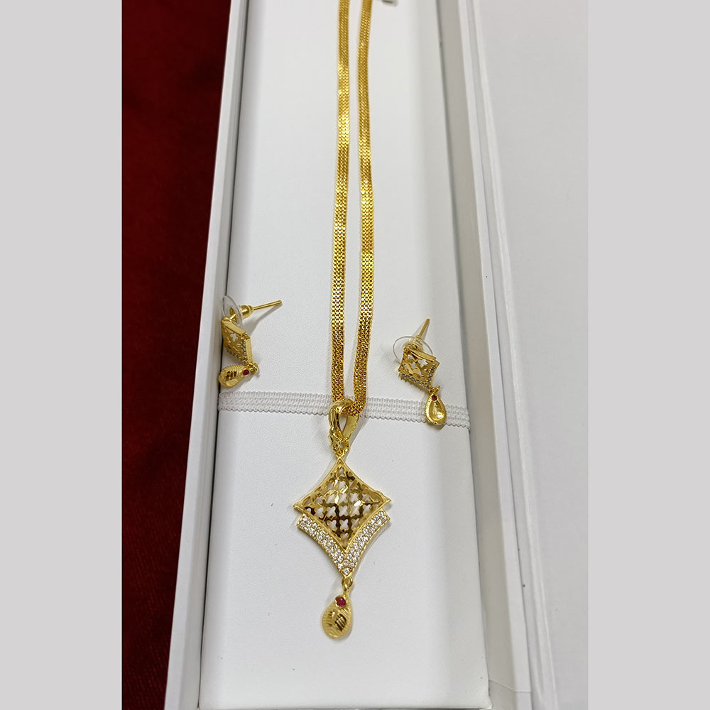 Pari Art Jewellery Forming Chain Pendant Set
