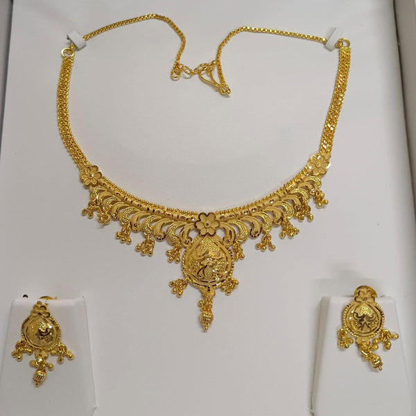 Pari Art Jewellery Forming Gold Plated Necklace Set