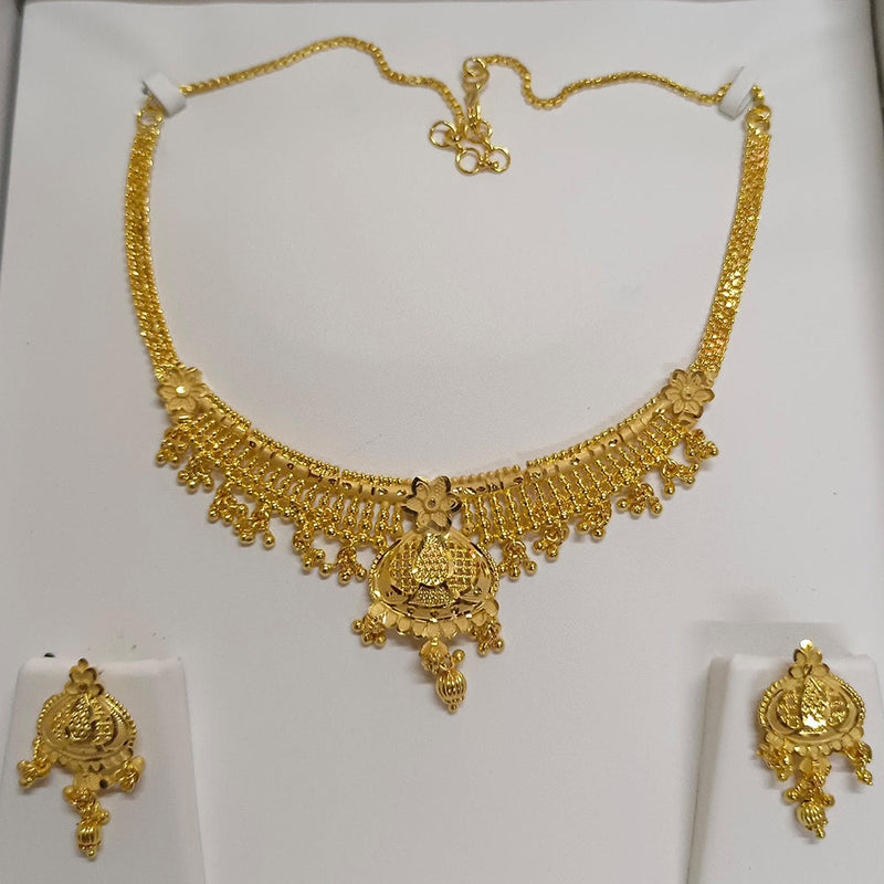 Pari Art Jewellery Forming Gold Plated Necklace Set