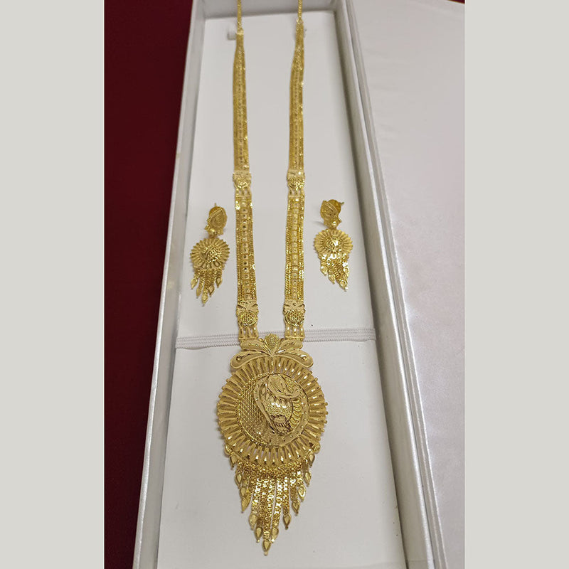 Pari Art Jewellery Forming Gold Plated Long Necklace Set