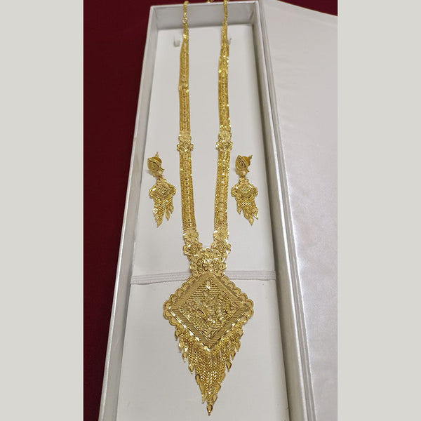 Pari Art Jewellery Forming Gold Plated Long Necklace Set