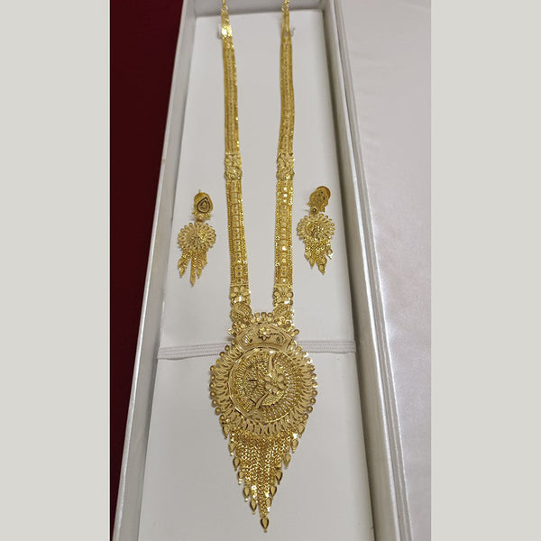 Pari Art Jewellery Forming Gold Plated Long Necklace Set