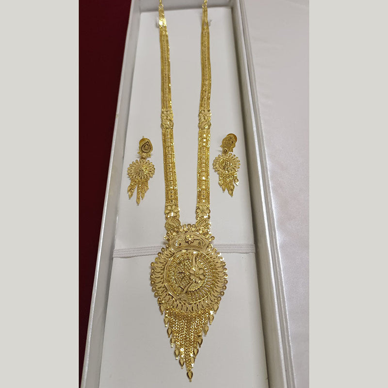 Pari Art Jewellery Forming Gold Plated Long Necklace Set