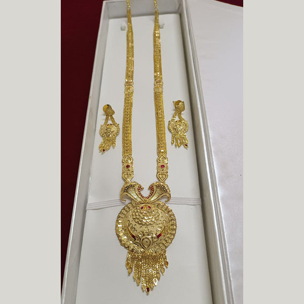 Pari Art Jewellery Forming Gold Plated Long Necklace Set