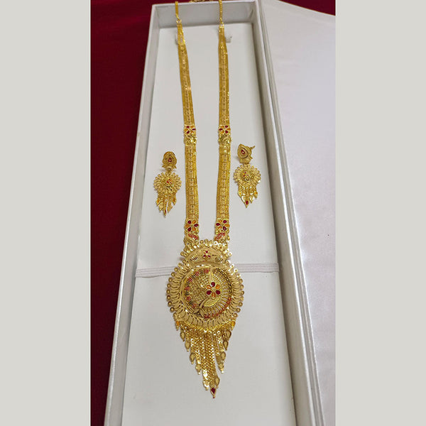 Pari Art Jewellery Forming Gold Plated Long Necklace Set