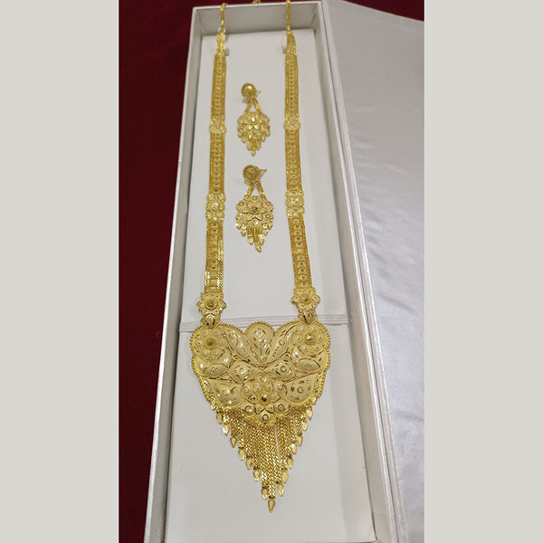 Pari Art Jewellery Forming Gold Plated Long Necklace Set