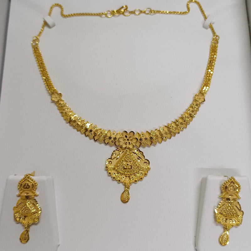 Pari Art Jewellery Forming Gold Plated Necklace Set