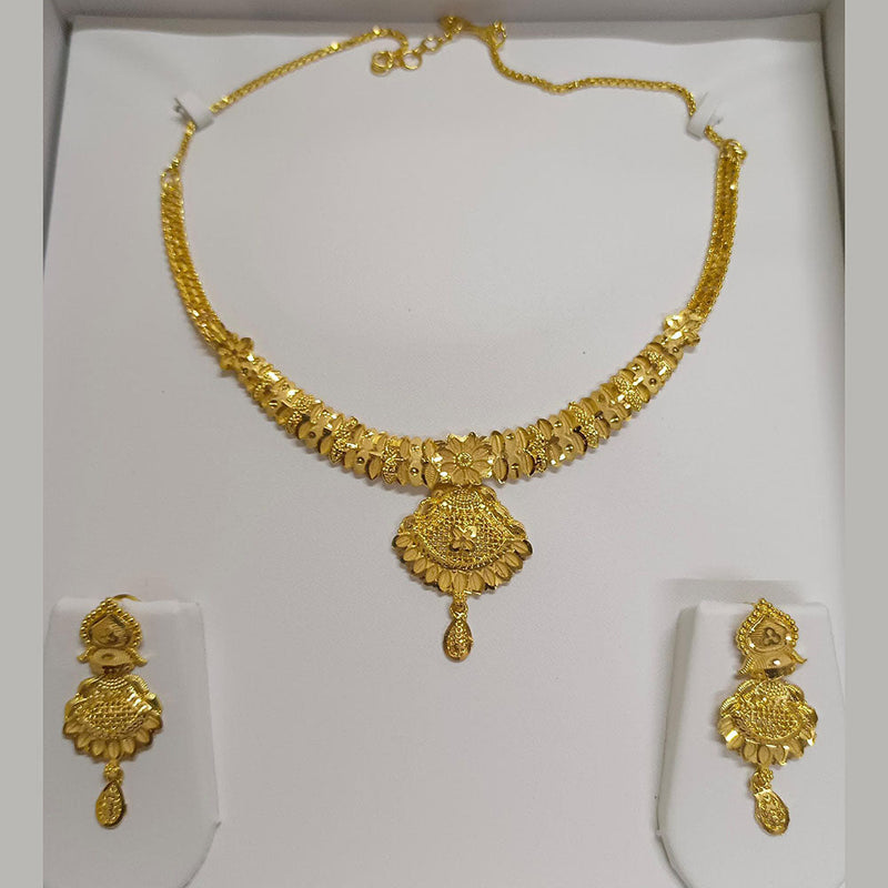 Pari Art Jewellery Forming Gold Plated Necklace Set