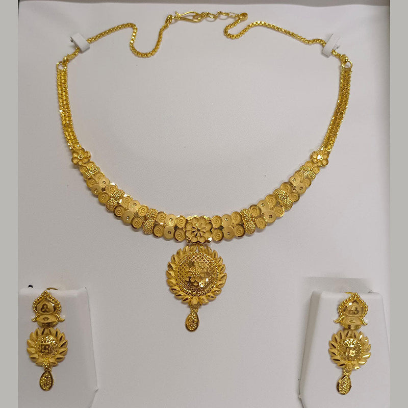 Pari Art Jewellery Forming Gold Plated Necklace Set