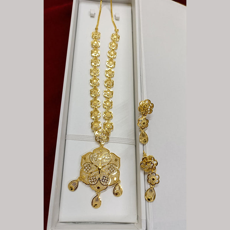 Pari Art Jewellery Forming Gold Plated Necklace Set