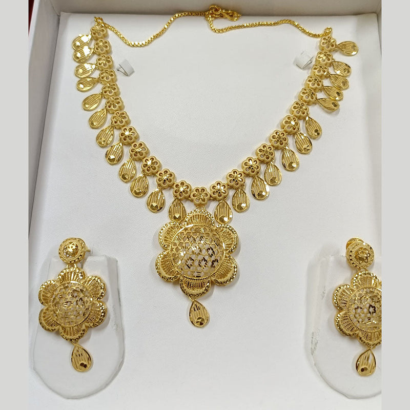 Pari Art Jewellery Forming Gold Plated Necklace Set