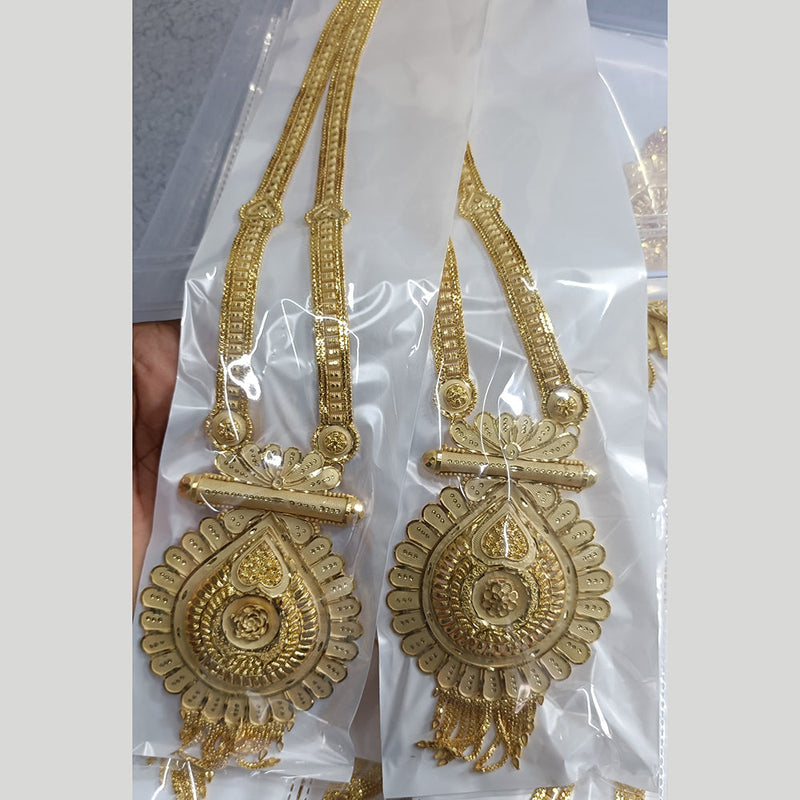 Pari Art Jewellery Forming Gold Plated Long Necklace Set (1 Piece Only)