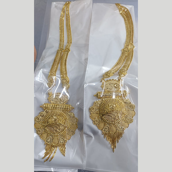 Pari Art Jewellery Forming Gold Plated Long Necklace Set (1 Piece Only)