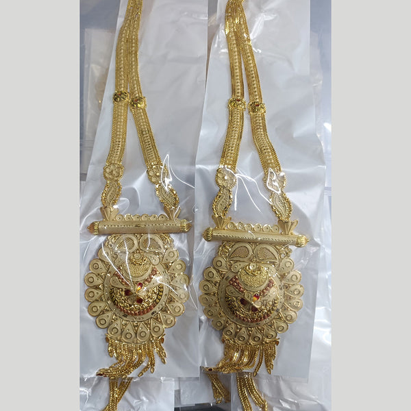 Pari Art Jewellery Forming Gold Plated Long Necklace Set (1 Piece Only)