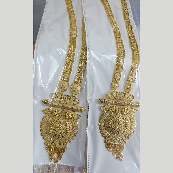 Pari Art Jewellery Forming Gold Plated Long Necklace Set (1 Piece Only)