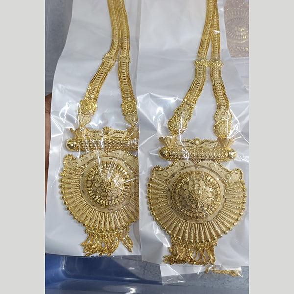 Pari Art Jewellery Forming Gold Plated Long Necklace Set (1 Piece Only)