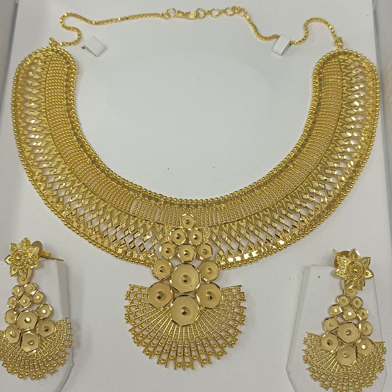 Pari Art Jewellery Forming Gold Plated Necklace Set