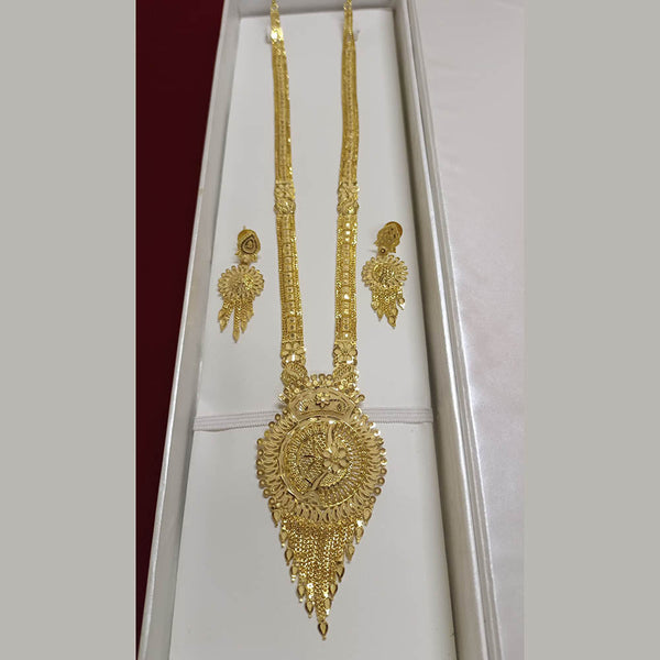 Pari Art Jewellery Forming Gold Plated Long Necklace Set