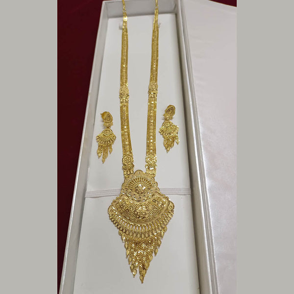 Pari Art Jewellery Forming Gold Plated Long Necklace Set