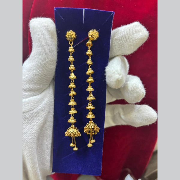 Pari Art Jewellery Gold Forming Dangler Earrings