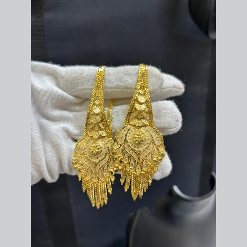 Pari Art Jewellery Gold Forming Dangler Earrings