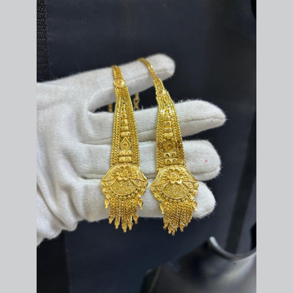 Pari Art Jewellery Gold Forming Dangler Earrings