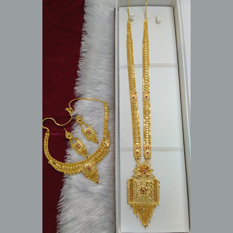 Pari Art Jewellery Forming Long And Short Necklace Set