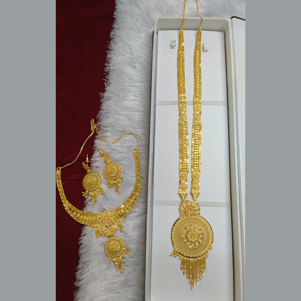 Pari Art Jewellery Forming Long And Short Necklace Set