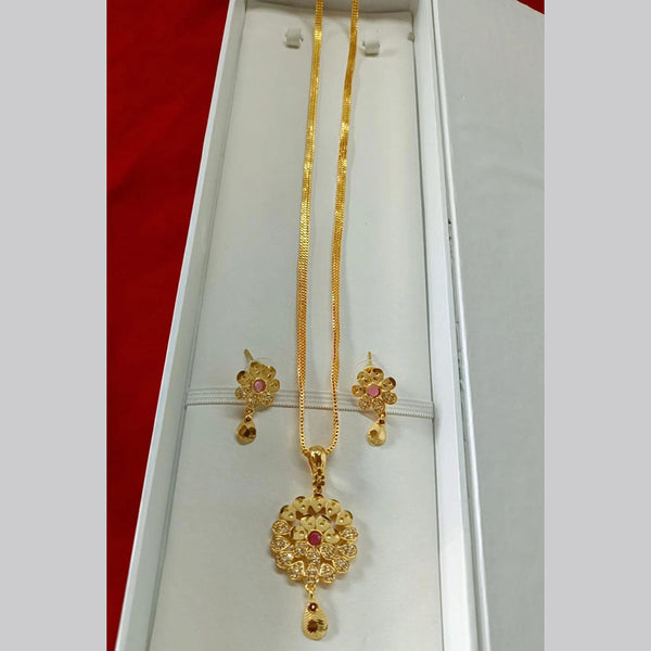 Pari Art Jewellery Forming Chain Pendant Set