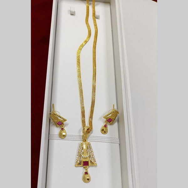 Pari Art Jewellery Forming Chain Pendant Set