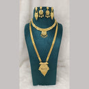 Pari Art Jewellery Forming Gold Double Necklace Set