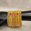 Pari Art Jewellery Forming Pota Stone Bangles Set