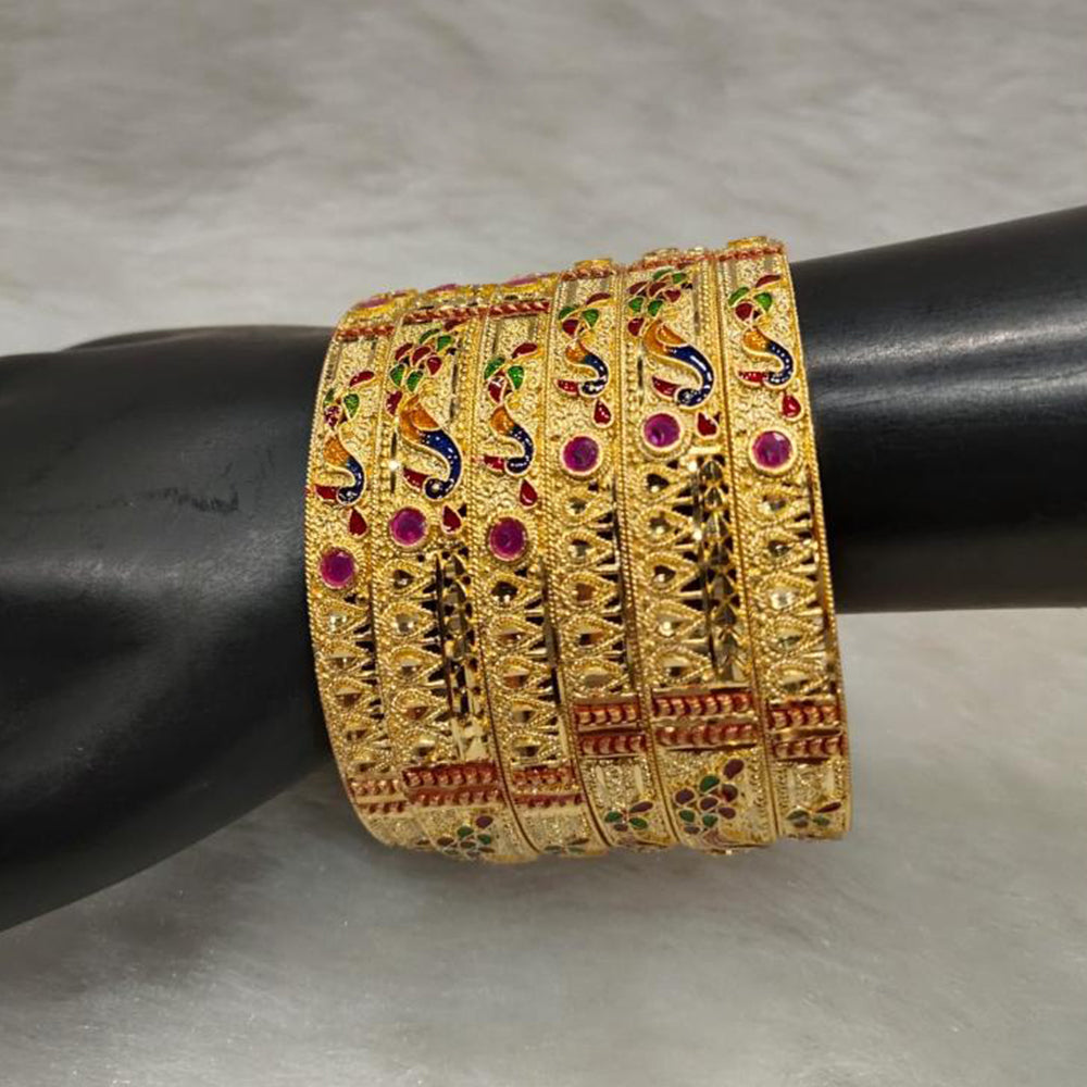 Pari Art Jewellery Forming Meenakari Bangles Set