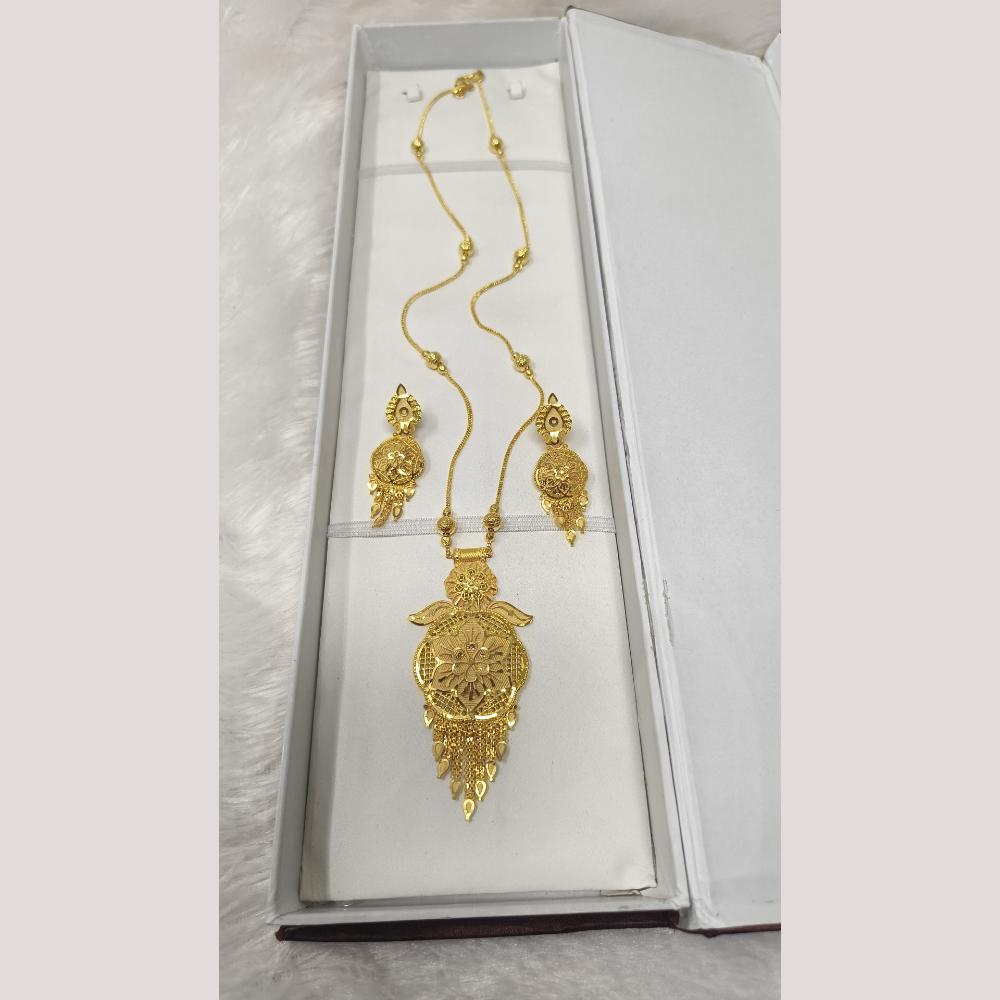 Pari Art Jewellery Forming Gold Necklace Set