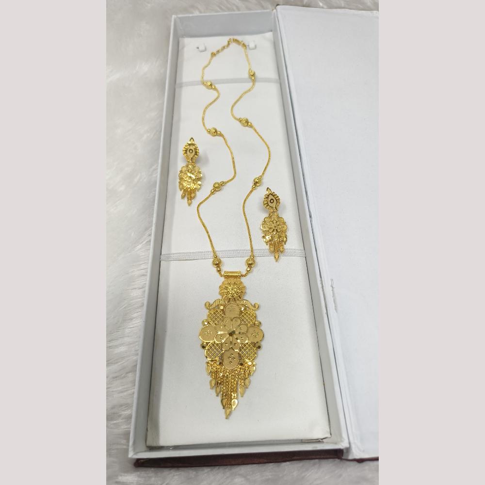 Pari Art Jewellery Forming Gold Necklace Set