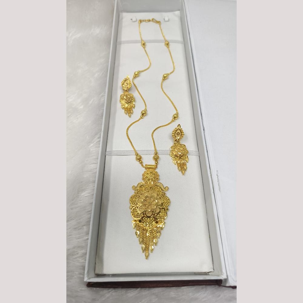 Pari Art Jewellery Forming Gold Necklace Set