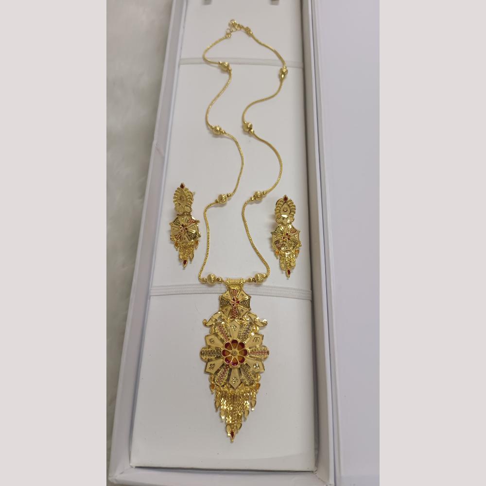 Pari Art Jewellery Forming Gold Necklace Set