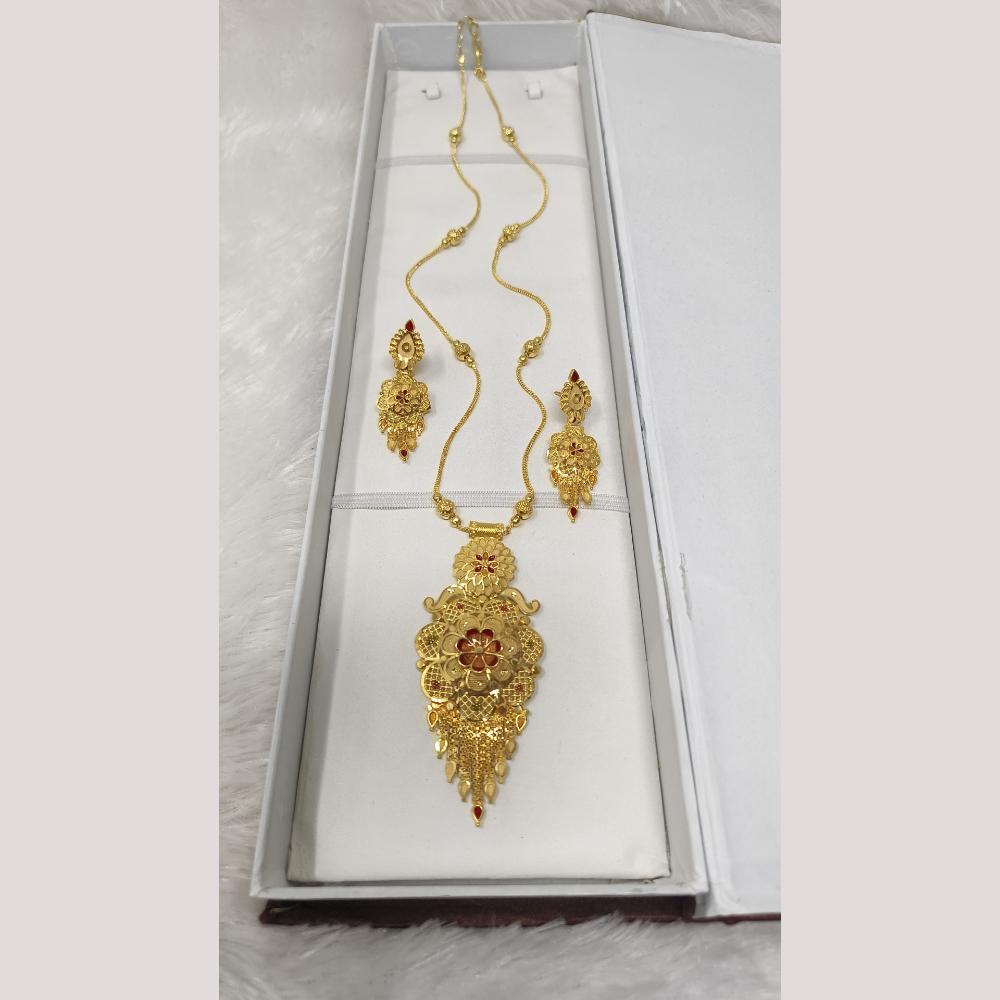 Pari Art Jewellery Forming Gold Necklace Set