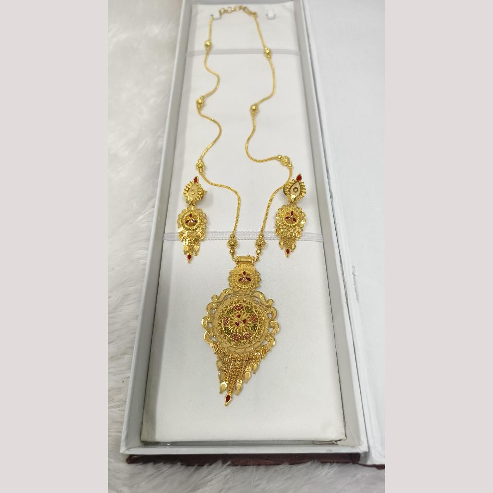 Pari Art Jewellery Forming Gold Necklace Set