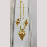 Pari Art Jewellery Forming Gold Necklace Set