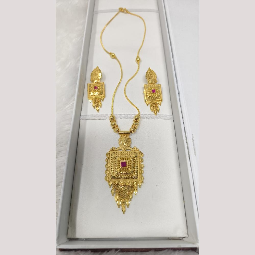Pari Art Jewellery Forming Gold Necklace Set