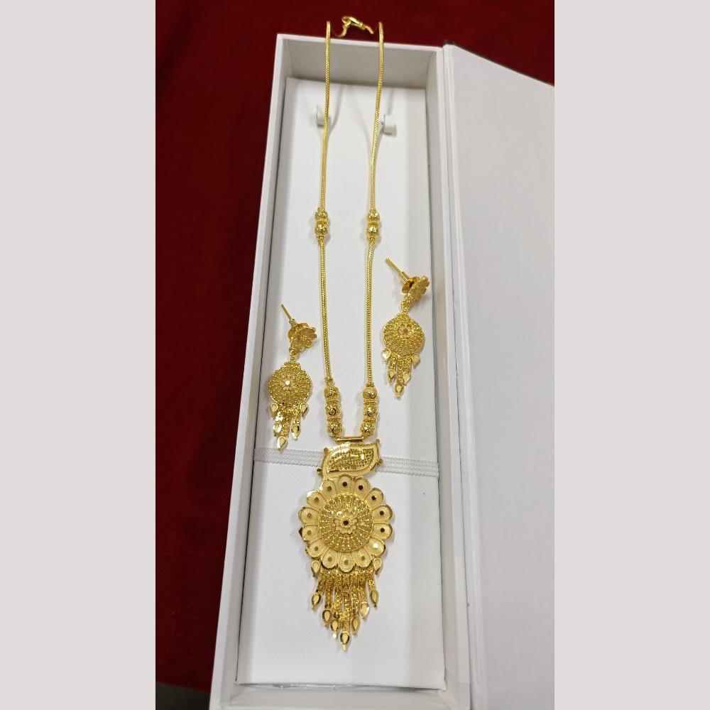 Pari Art Jewellery Forming Gold Necklace Set